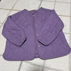 キッズ パープル キルティングジャケット