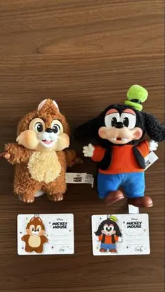 キュービックマウス チップとデール マスコット 2点 ティッシュポーチ