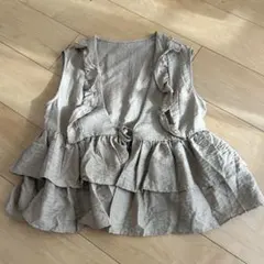 FRIFUL ベージュ フリル ベスト S