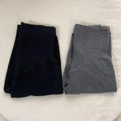 【無印良品】マタニティ ストレッチ スウェットパンツ ブラック　グレー　S M