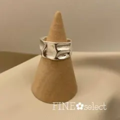 【早い者勝ち!】人気のデザイン　プレート ワイドリング silver925