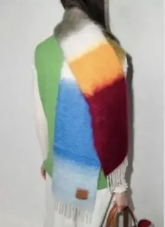 LOEWE ロエベ　マフラー　ストール　ウール　モヘア