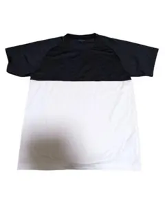 メッシュラグランTシャツ ブラック/ホワイト