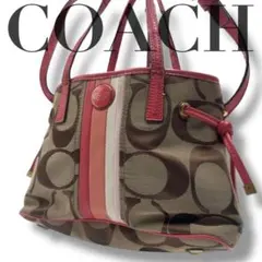 COACH　コーチ 2way ハンドバッグ　シグネチャー ショルダーバッグ