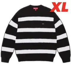 【XL】Loose Gauge Stripe Small Box Sweater Loose Gauge Stripe Small Box Sweater | Supreme 25ss