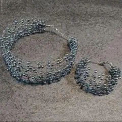 パール調 チョーカー ・ ブレスレット セット