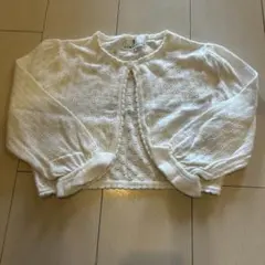 KUMIKYOKU ホワイト カーディガン 110-120