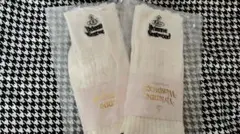 ヴィヴィアンウエストウッド　レッグほつれ加工　オフホワイトレディース靴下