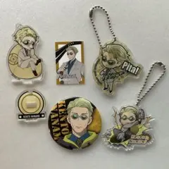 呪術廻戦七海建人 缶バッジ キーホルダー アクリルスタンド ステッカー セット