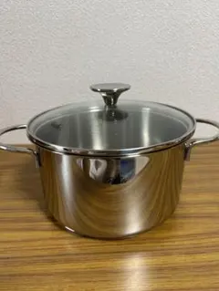 C05 Fissler フィスラー 両手鍋 ガラス蓋付き 20㎝　展示品のサムネイル