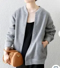 美品　SHIPS any バーシティジャケット　グレー