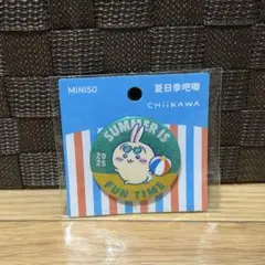 ちいかわ MINISO海外限定　猛暑の夏シリーズ　ピンバッジ・缶バッジ　うさぎ