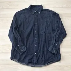 GU ジーユー　デニムオーバーサイズシャツ　サイズL