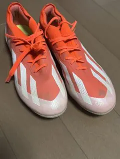アディダス エックス クレイジーファスト スパイク 22.5cm オレンジ