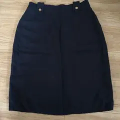 【美品】MAJISSA NAIGAI ネイビー タイトスカート 後ろスリットのサムネイル