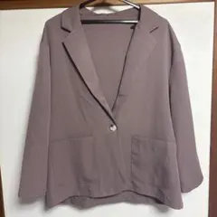 GRL テーラードジャケット くすみカラー 薄手 ゆったり 羽織りのサムネイル