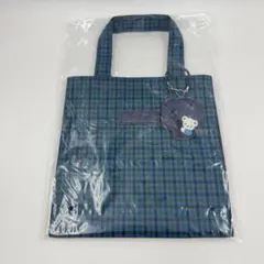familiar チェック柄 トートバッグ チャーム付き 小 青 - メルカリ
