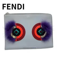 FENDI フェンディ クラッチバッグ モンスター ファー レザーのサムネイル