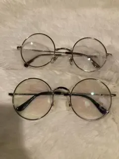 ラウンドメガネ2点セット