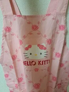 【新品未使用品】 ハローキティ バラ柄キティ エプロン