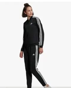 adidas アディダス　ジャージ上下　セットアップ　3ストライプ レディースL