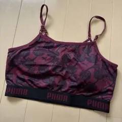 PUMA スポーツブラ ヨガウェア ボルドー 花柄のサムネイル
