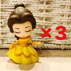 ディズニー キャラクター 2 ちょこんと おじぎ Fig ベル3体セット　ガチャ