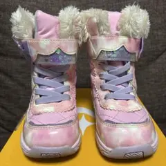 ムーンスター　スノーブーツ　ピンク