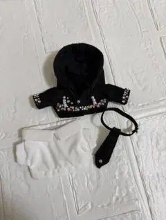 ぬい服　黒パーカー