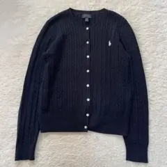 ポロラルフローレン　ケーブルニットクルーネックカーディガン　XL(160)