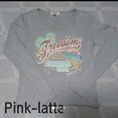 Pink-latte　長袖プリントＴシャツ