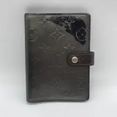 Louis Vuitton ブラック レザー 手帳カバーアジェンダPM