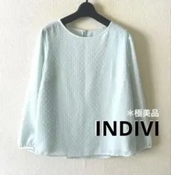 【INDIVI】極美品＊エレガント・ブラウス