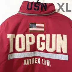 ✨美品✨ AVIREX TOP GUN トップガン メンズXL ジャケット 赤