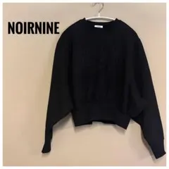 【NOIRNINE】韓国ブランド★ブラック スウェット トレーナー