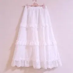 ロングティアードスカート レース ハニーズのサムネイル