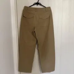 UNIQLO ジャージーバレルレッグパンツ　ベージュ　XL 丈長め