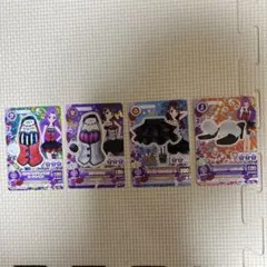 アイカツカード　紫吹蘭　エリつきベスト、シャイニーブラックスカートのセットです