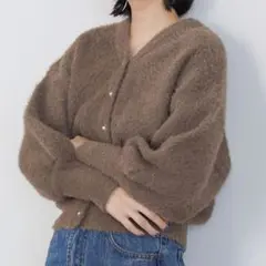 BEAMS HEART ♡ ひし形ジャカード フェザー カーディガン