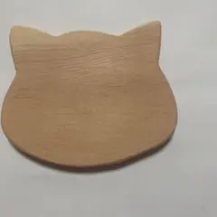 ネコちゃんモチーフ　胴体付きアメリカヒノキ　カッティングボード　まな板 　一枚板 ♡ 可愛いネコちゃんモチーフ カッティングボード まな板 一枚板