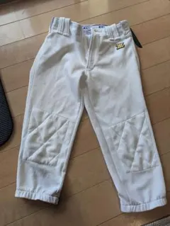 ホワイト 練習着 膝パッド付き 150cm 2枚セット