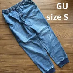 GU gu デニム ジョガーパンツ メンズS