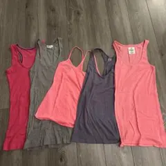 タンクトップ フリーサイズ 5色セット