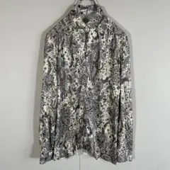 古着 ペイズリー 総柄 シャツ 柄シャツ