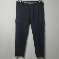 PLST グレー カーゴパンツ ドローコード付き