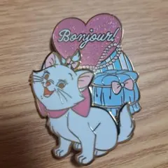 ディズニー　おしゃれキャット　マリー　ピンバッジ