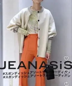 JEANASiS スポンディッシュアソートクルーカーディガン