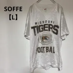 1点のみ✨ SOFFE 【L】 フットボール ジャージ ミズリー・タイガー 白のサムネイル