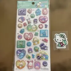 ラメきらクリスタルシール　はぴだんぶい　ポップデコパーティー　サンリオ