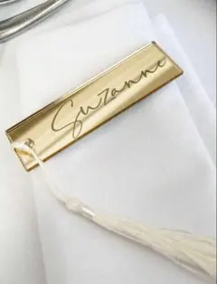 ◉新品未使用【20枚セット】ネームプレート　ゴールド DIY